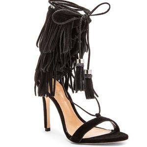 Schutz Kija Fringe Sandal Heels